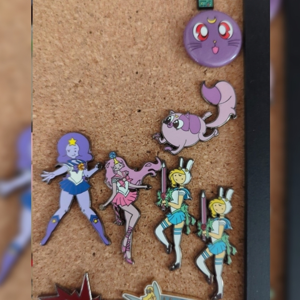 Adventure Time//Sailor Moon Pin Set